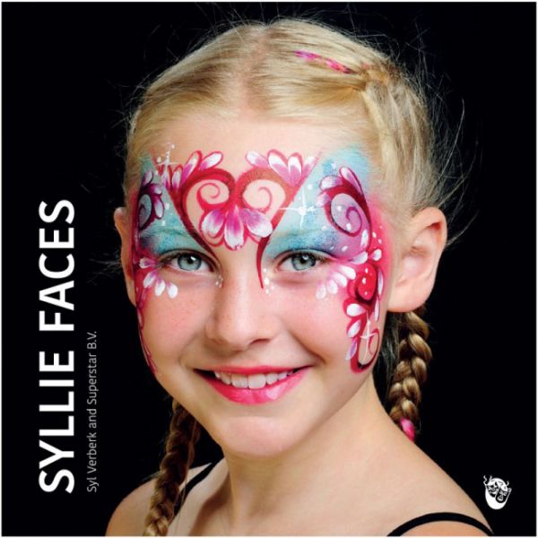 Facepainting book Syllie Faces Syl Verberk and Superstar