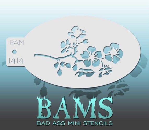 Bad Ass Bams Face Paint Template 1414