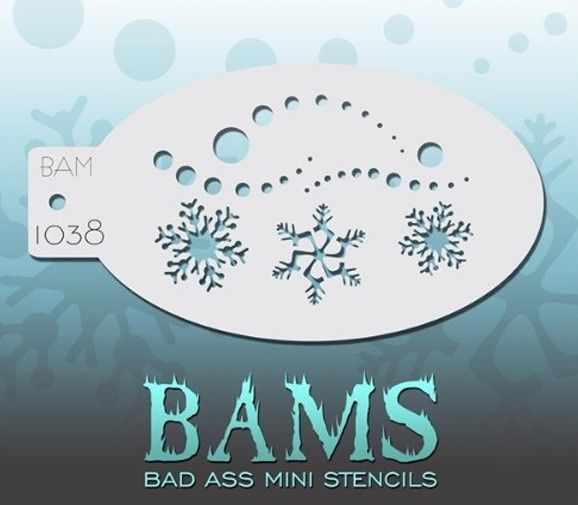 Bad Ass Bams Face Paint Template 1038 - Frozen