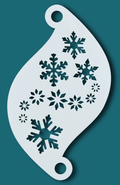 Face Paint Stencil SNOWFLAKES 77003