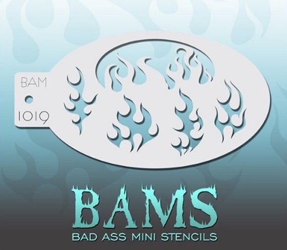 Bad Ass Bams Face Paint Template 1019