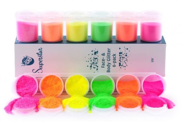 UV Fine Glitter Mix Six Pack