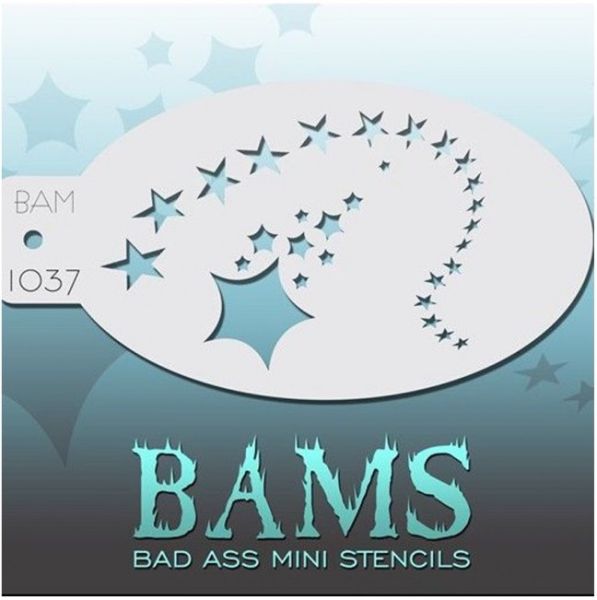 Bad Ass Bams Face Paint Template 1037