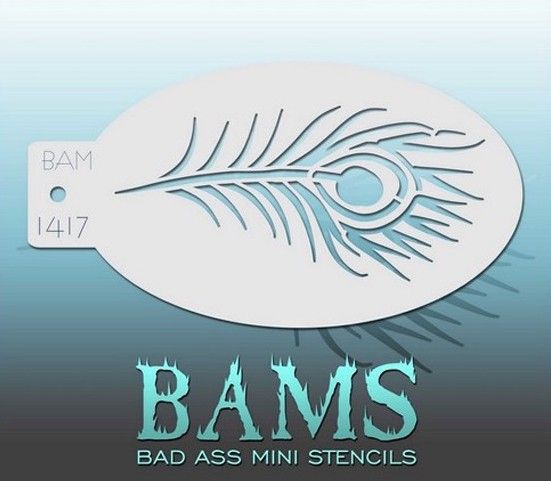 Bad Ass Bams Face Paint Template 1417