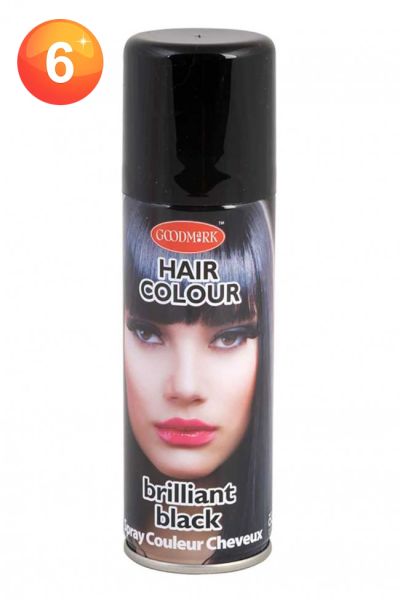 Black hair spray