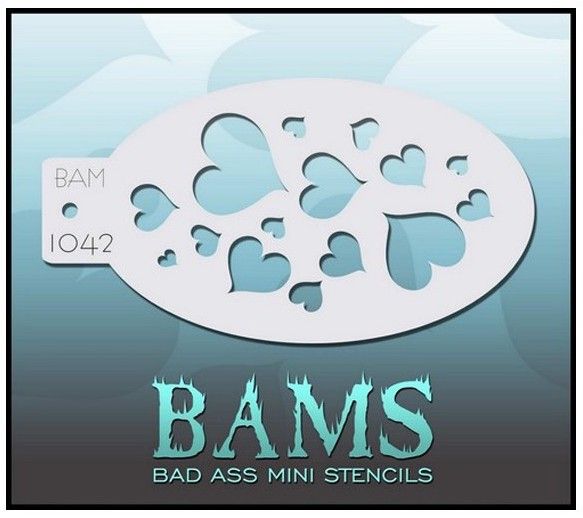 Bad Ass Bams Face Paint Template 1042