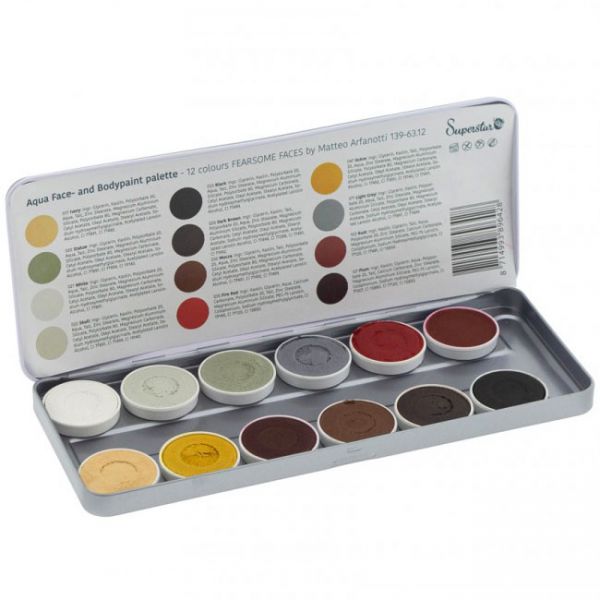 Superstar facepaint 12 colours Sparkling Faces by Matteo Arfanotti