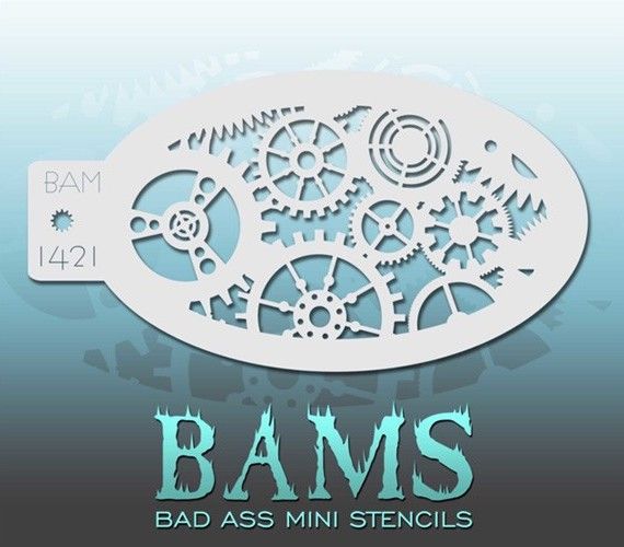 Bad Ass Bams Face Paint Template 1421